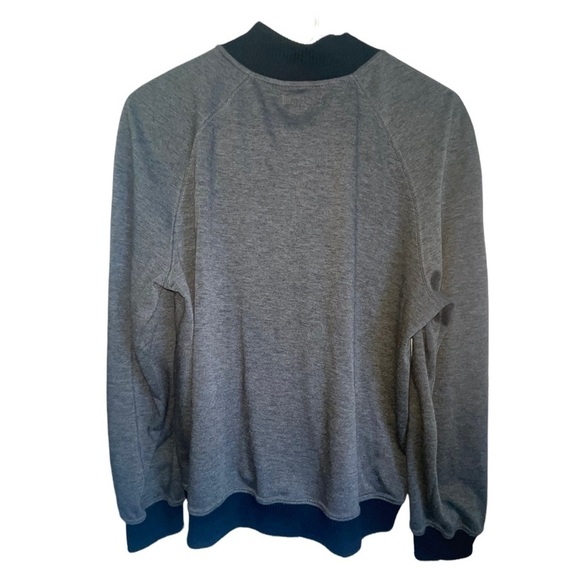 Max Studio Full Zip Lightweight Jacket. Gray & Black. - Picture 5 of 6